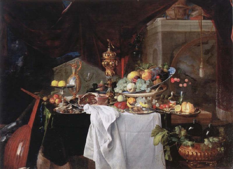 Jan Davidz de Heem Table with desserts oil painting image